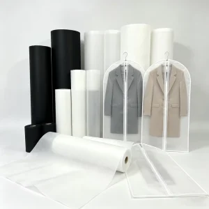 Virgin PP Spunbond Non Woven Fabric Roll Breathable Dustproof Nonwoven Raw Material for Garment Cover Suit Clothing Dust Bag