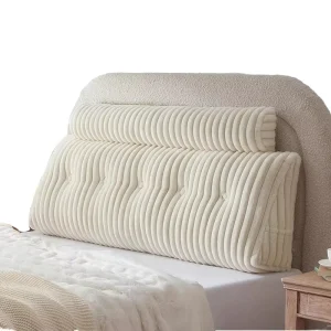 Visco Memory Foam Headboard Wedge Pillows Day Beds Neck Support Reading Rest with Positioning Backrest