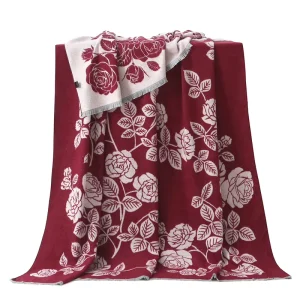 Viscose Throw Blanket Home Bedding Luxury Travel Soft Woven Cashmere Blanket