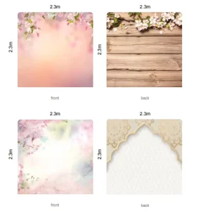 Vivid Color 250GSM Polyester Warp Knitted Fabric Photography Stand Foldable Wedding Background Canvases for Event
