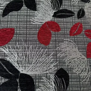 Vivid Floral Pattern Luxury Heavy Weight Double Sided Yarn Dyed Intricate Modern Decorative Jacquard Chenille Fabric