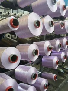 WELONG High Quality Polyester 250d 96f Doped Yarn HIM 100% DTY Polyester Yarn Recycled Polyester Yarn for Weaving