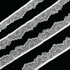 WH1335 Custom 3cm Scalloped Edge Elastic Lace Trimming With Various Colors for Clothing Sewing Accessories High Quality Lace
