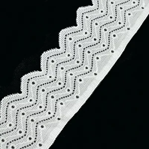 WH80012 White Elastic Lace Trim Decorative Lace Accessories for Collar Cuff and Underwear Sewing In Stock