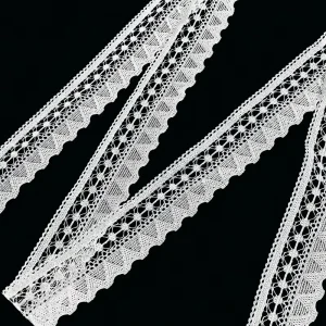 WH80019 Custom Soft White Stretch Elastic Lace Used for Garment Edge and Handmade Clothes Hem Decoration