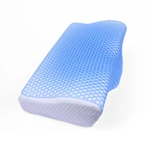 WJ 1062 Modern Customizable TPE Layer Luxury Butterfly Shape Bed Pillows Polyester Color Gel Memory Foam Cooling Washable Whole