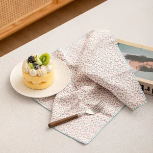 WML075 Custom Soft Fresh Style Linen Napkins INS Thick Absorbent Table Place Mats Quick Drying Kitchen Tea Towels for Home