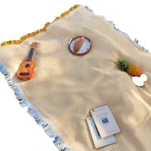 Waffle All Season Bedding Picnic Throw Blanket Woven Decorative Sofa Throws Picnic Blanket