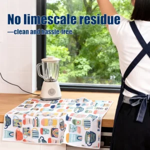 Waffle Kitchen Towel Tea Towel 45*65cm OEM Custom Floral Printed Design for Kitchen Wash and Table Cleaning