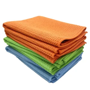 Waffle Weave 40x40cm 480gsm Microfiber Towel for Kitchen Drying Dust and Furniture Removal Super Absorbent and Lint free