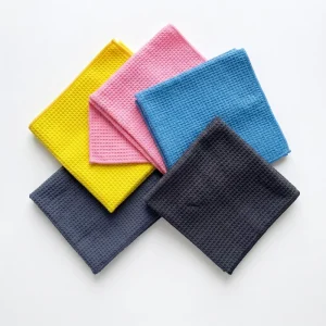 Waffle Weave Microfiber Car Wash Towel Super Absorbent Streak Free Glass and Interior Cleaning Cloth for Auto Detailing