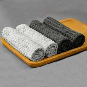 Waffle Weave Microfiber Kitchen Dish Towels Super Absorbent 80% Polyester 20% Polyamide for Car Detailing Drying Dishes
