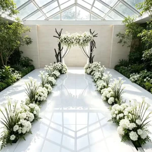 Walk Way Runner Rug White Mirror Carpet Wedding Glitter Reflective PET Material