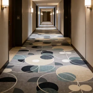 Wall Carpet Hotel Day Spa Polyester Nylon Printed Soft Touch Cut Pile Moisture Resistant Anti mold Mildew Proof Soundproof