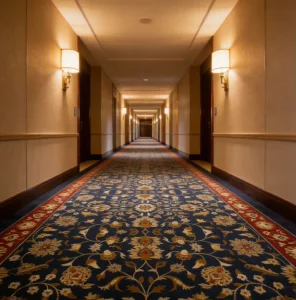 Wall Hotel Carpet Convention Center Axminster Woven Polyester Nylon Patterned Loop Pile Eco-Friendly Modern Wear Resistant Fade