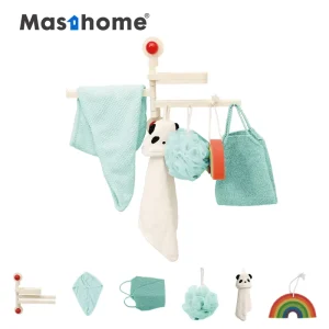 Wall Mounted No Drill Beige ABS PVC Suction Cup Rotatable Sponge Holder Shampoo Holder Caddy Shower Caddy Shelf