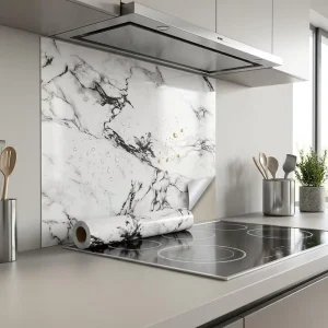 Wall Stickers Oil Proof Waterproof Heat Resistant SelfAdhesive Peel and Stick Wallpaper for Kitchen