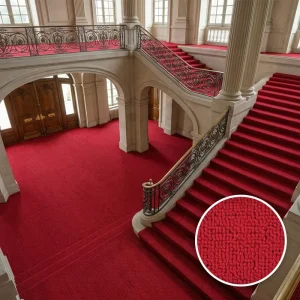Wall Wall Commercial Hotel Carpet PP Material Woven Jacquard Anti Slip Plush Pile Eco Friendly Stain Resistant Modern Puzzle
