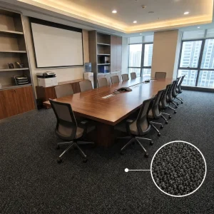 Wall Wall Commercial Hotel Carpet Solid Colors Polyester Machine Made Jacquard Woven Cut Pile Plush Non Slip Stain Resistant