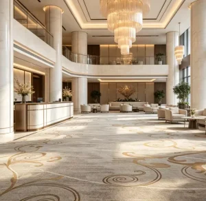Wall to Wall Broadloom Commercial Carpet 4m Woven Back Nylon Sound Absorbing Commercial Renovator Hotel Banquet Hallway