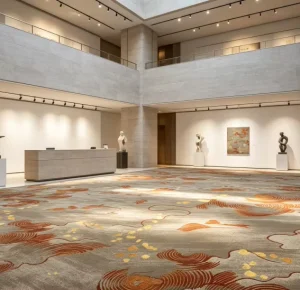 Wall to Wall Custom Broadloom Hotel Carpet 4m Felt Back Nylon Sound Absorbing Durable Project Supply Hotel Hallway Lobby
