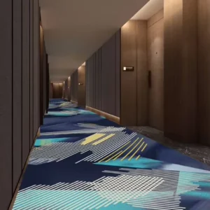 Wall to Wall Nylon Carpet Anti-wear Fire Resistant Custom Design for Hotel Fit-out Company Large Project