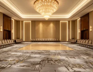 Wall to Wall Tufted Hotel Floor Carpet 4m Fabric Back Nylon Stain Resistant Hotel FF&E Supplier Lobby Hallway