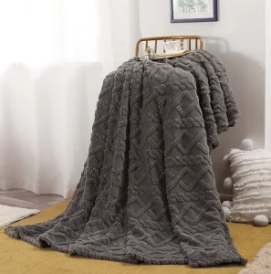 Warm Solid Coral Fleece Nap Air Condition Blanket