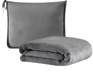 Warm Travel Blanket Puffy Thermal Outdoor Portable Pillow & Blanket Camping All Season 100% Polyester Fleece