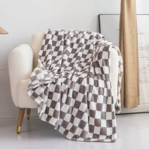 Warm and Cozy Blanket Custom Knitted Woven Polyester Cotton Printed Home Throw Blanket