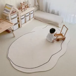 Warm and Soft Shaggy Plain Carpet Rugs for Living Room Floor Big Fluffy Carpet Padding