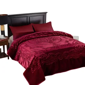 WarmworldGroup Raschel Blanket Factory in China King Size Heavy Raschel 2Ply Soft Warm Durable Fade Resistant Spring Winter