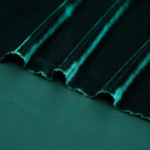 Warp Knitted 240 Gsm 100% Polyester Stretch Breathable Anti Static Velvet Upholstery Fabric for Curtains and Garments