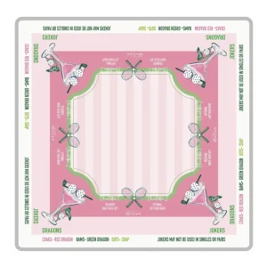 Washable American Mahjong Mat Thickened Tablecloth Non slip Noise Reduction Home Easy Care Dirt Resistant Neoprene Mahjong Mat