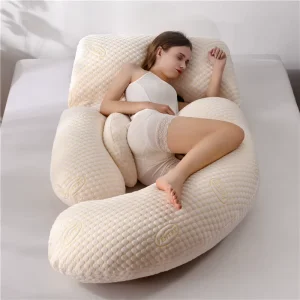 Washable Cotton Cover Detachable Mom Pregnancy Multi Functional Full U Shaped Body Maternity Pillow