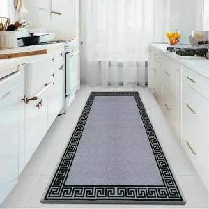 Washable Cushioned Non Slip Long Hallway Runner Kitchen Carpet Floor Mat Tufted Technique