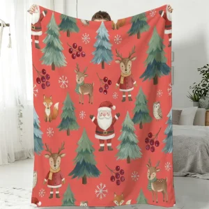 Washable Custom Print Flannel Throw Blanket Floral Dot Airplane Use Four Seasons Soft Warm Bedding Home Textile OEM