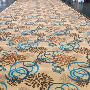 Washable Eco-Friendly Nylon Jacquard Modern Luxury Carpet for Sustainable Hotel Banquet Hall Flooring Flame Retardant B1