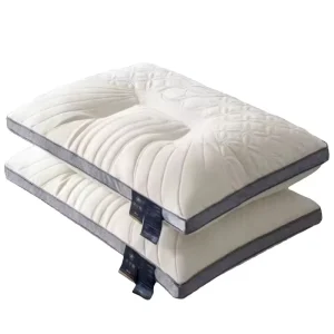 Washable Embroidery Bed Pillow Rectangle Solid Memory Foam Pillow Neck Massage Ergonomic Pillow