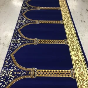 Washable Machine Made Floral Mosque Prayer Mat Carpet Custom Nylon Printed Wall to Wall Mosque Carpet Roll Prayer Rugs