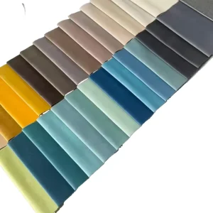 Washable Medium Weight 260gsm Knitted Velvet Fabric Eco Friendly Dyed 110″ Wide for Curtains and Sofa