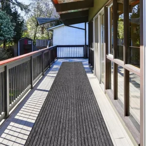 Washable Modern Luxury Anti Slip Cushioned Eco Friendly Reversible 7 Stripe Runner Rug for Entryway Water Absorbent Durable