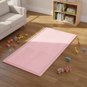 Washable PET Friendly Coral Velvet Thick Foam Mat for Kids Toddler Play Mat Home Living Room Carpet Soft Memory Foam Anti Fall