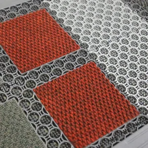 Washable PVC Interlock Modular Mat Carpet Entrance Exit Doormat for Home Hotel Office or Outdoor