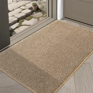 Washable Plain Tufted Indoor Door Mat 60x90cm Non Slip PET Friendly for Muddy Paws