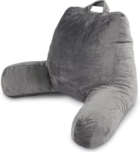 Washable Reading Pillow With Shredded Memory Foam Large Adult Backrest Back Support for Sitting up Back Rest