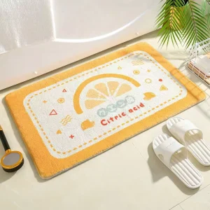 Washable Soft Microfiber Bath Mats Tight Lock Edges Ultra Comfort Daily Rugs Bath Mats
