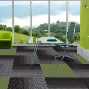 Washable Stain Resistant Modern Eco-Friendly Modular Office Carpet Tiles with Sound Absorption for Commercial Use