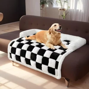 Washable Thickened Luxury Dog Cat Bed Blanket Warm Plush Soft Fluffy Breathable Animal All Seasons Pet Bed Car Seat Cover
