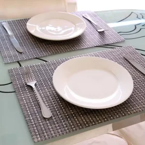 Washable and Durable PVC Placemat Heat Resistant Table Mat for Home and Restaurant